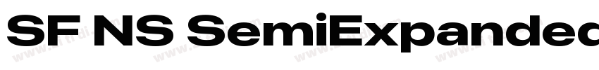 SF NS SemiExpanded H字体转换
